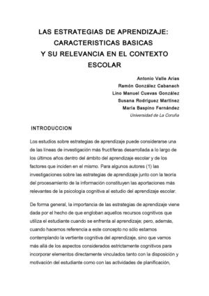 ESTRATEGIAS DE APRENDIZAJE