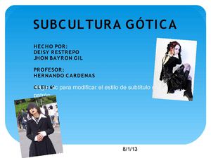 subcultura gotica