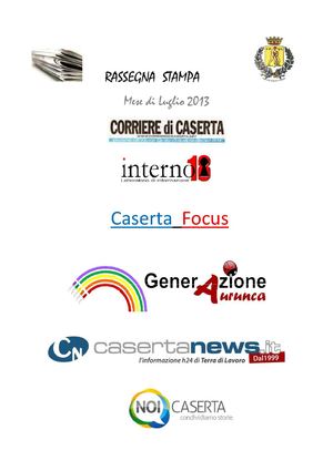 Rassegna stampa Luglio 2013