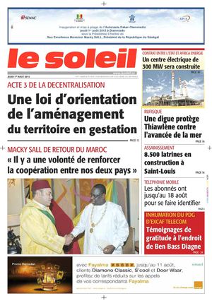 Edition du 1er Août 2013