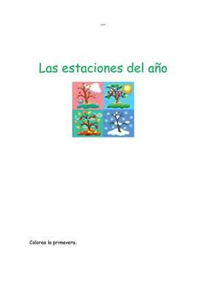 Fichas las estaciones del año.