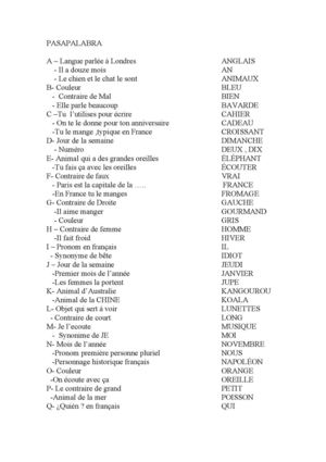 Pasapalabra en francés