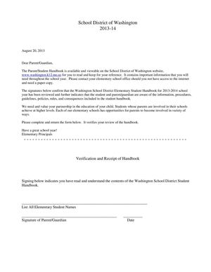 2013-14 Elementary Student Handbook