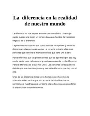 la diferencia nos aprende a convivir