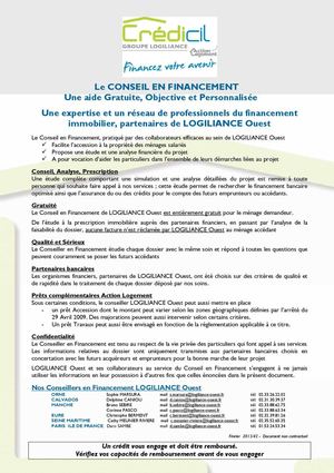 3 CONSEIL EN FINANCEMENT  Version LOGO Février 2013 V2  avec coordonnées conseillers