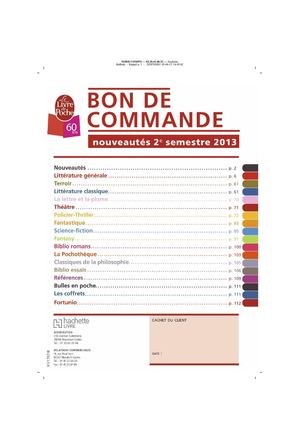 Catalogue général du Livre de Poche 2ème semestre 2013