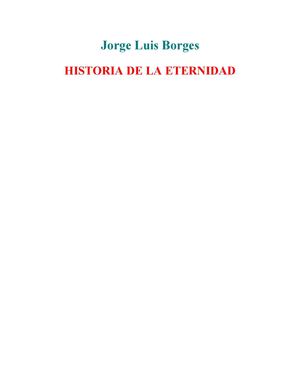 Historia de la eternidad