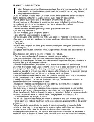 EL MONSTRUO DEL PANTANO