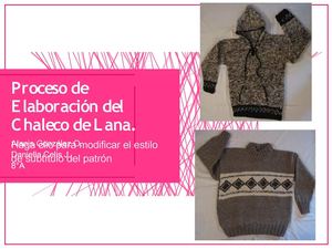 Proceso de Elaboracion del Chaleco de Lana