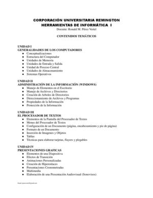 Contenido temático Informatica I