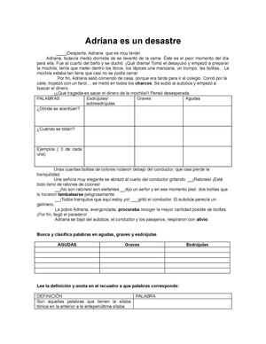 Adriana es un desastre