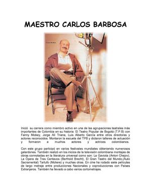 BIOGRAFIA MAESTRO CARLOS BARBOSA