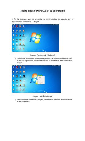 COMO CREAR CARPETAS EN EL ESCRITORIO