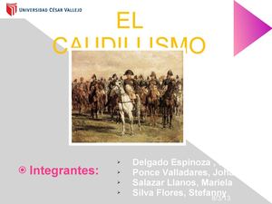 El caudillismo en el Perú