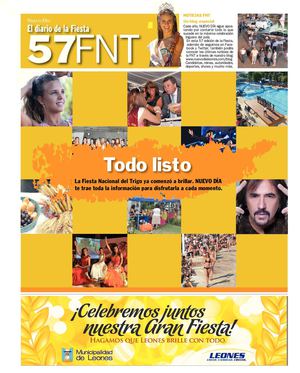 Periódico Nuevo Día. Suplemento Especial 57° Fiesta Nacional del Trigo