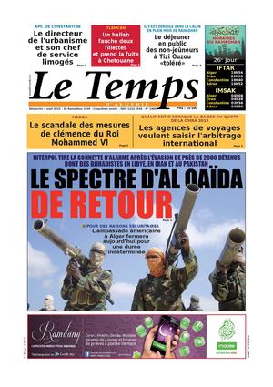 Le Temps d'Algérie Edition du Dimanche 04 Août 2013