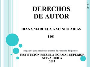 DERECHOS DE AUTOR