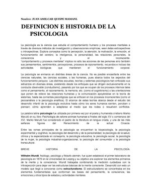 historia de la sicologia.