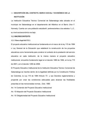 PEI Técnico Comercial de Sabanalarga Atlántico