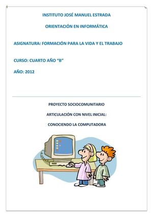 PROYECTO ARTICULACION