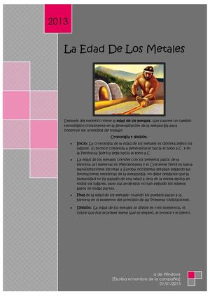 la edad de los metales