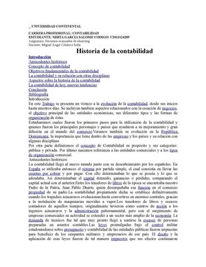 HISTORIA DE LA CONTABILIDAD