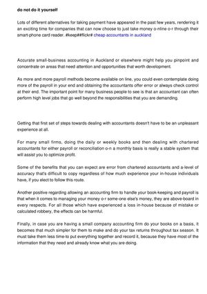 Don't do it yourself, work with a professional accountant! 