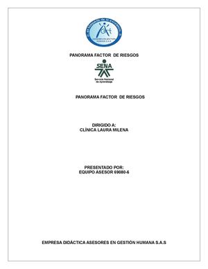 Panorama de Riesgos