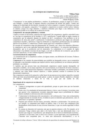 EL ENFOQUE DE COMPETENCIAS