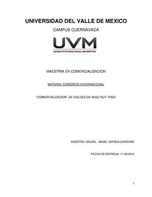 COMERCIALIZACIÓN DE DULCES 