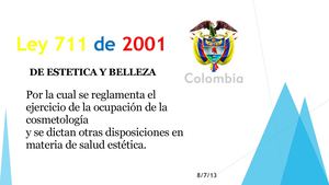 Ley 711 de Estética y Belleza