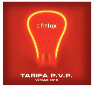 TARIFA PVP CIFRALUX 2013