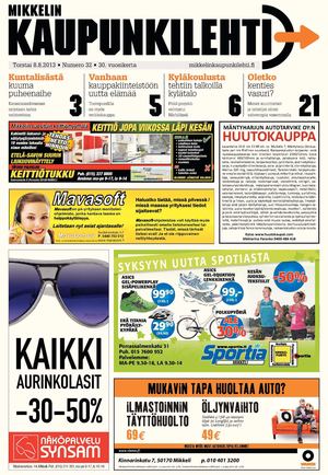 Mikkelin Kaupunkilehti 32/2013