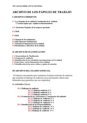PAPELES DE TRABAJO