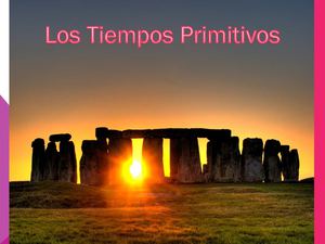 Tiempos Primitivos