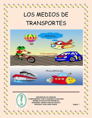 LOS MEDIOS DE TRANSPORTES