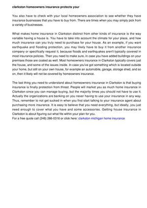 Get The Lowest Home Insurance Rates in Clarkston Michigan