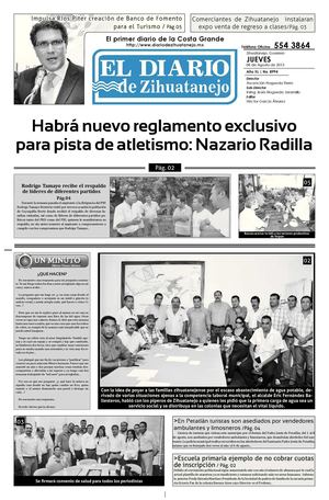 Edición Jueves 08 de Agosto del 2013