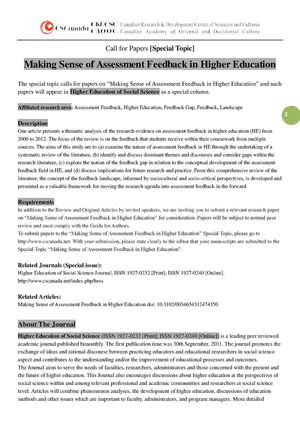 Calaméo - HESS Special Topic-Making Sense of Assessment Feedback in ...