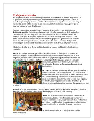 Trabajo de artesanías