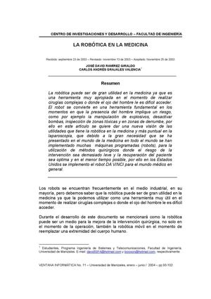 ROBOTICA MEDICINA 