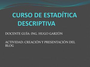 presentacion del blog