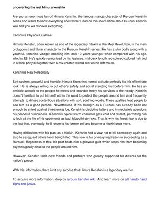 Learning the real Himura Kenshin by Rurouni kenshin wiki 