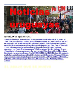 Noticias Uruguayas sábado 10 de agosto del 2013