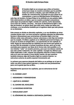 El Hombre Light Enrique Rojas