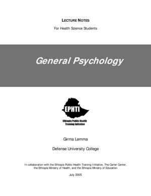 General Psychology by Girma Lemme