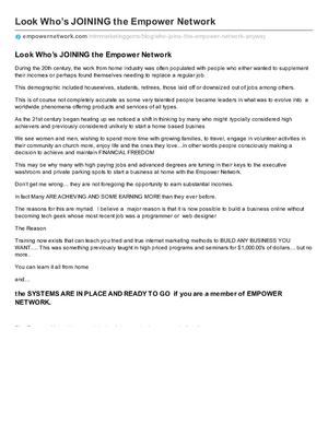 Look Whos JOINING the Empower Network