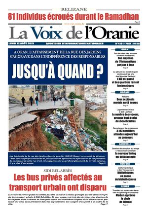 LA VOIX DE L ORANIE DU 12.08.2013