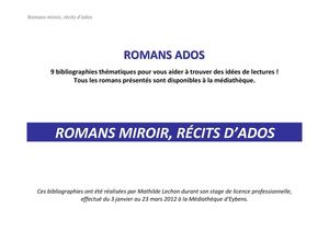 Romans miroir, récits d’ados