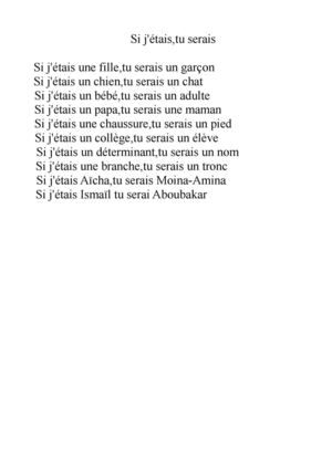 Si j'était...